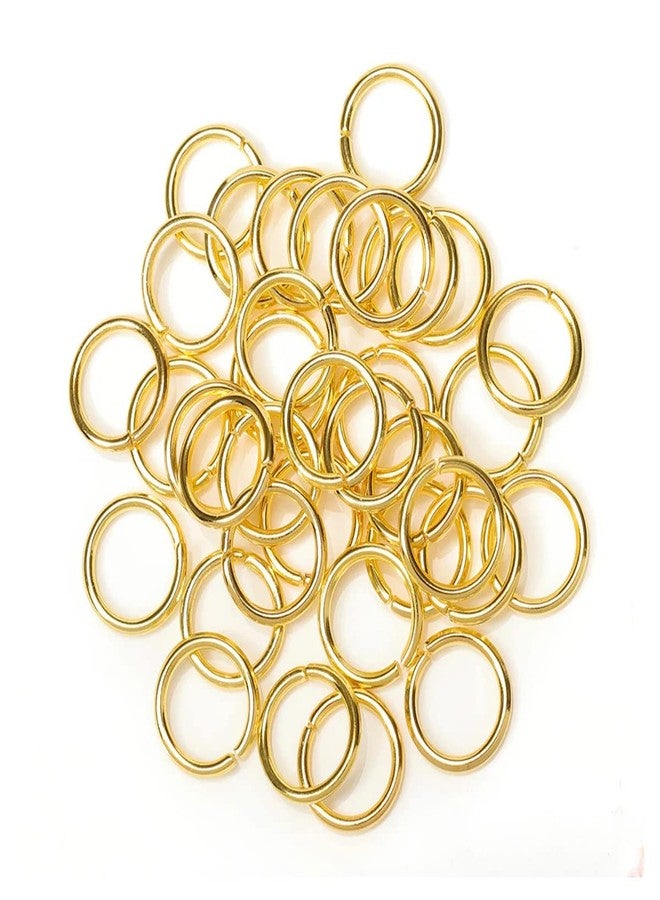 Excellentcrafts Open Jump Rings for Jewellery Making and Other Crafts (100 pcs) (12mm, Gold) - Image 2